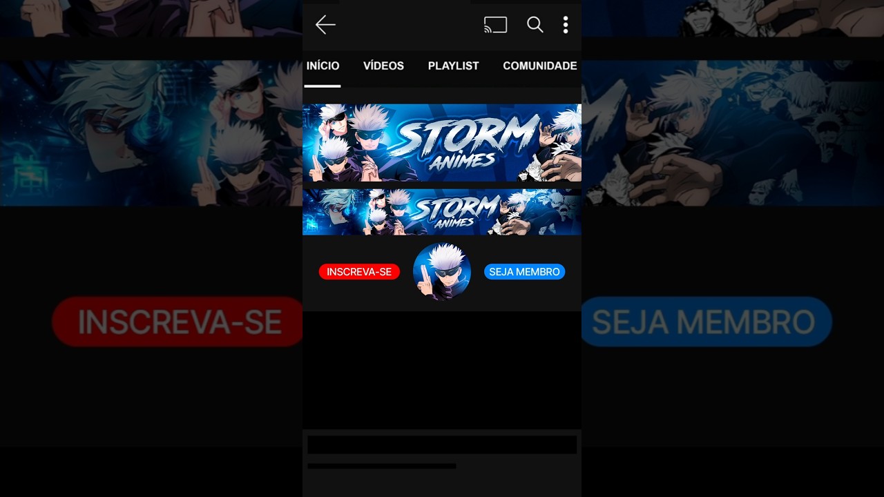 BANNER YOUTUBE CANAL DE ANIMES (SPEED ART) 