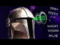 Working Mandalorian Helmet with HUD! - See 500 Feet In Total Darkness!