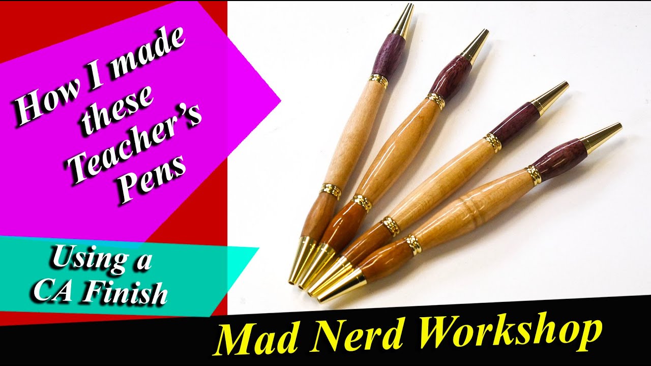 How to make, Teacher Pens using wood scraps. 