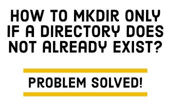 How to mkdir only if a directory does not already exist?