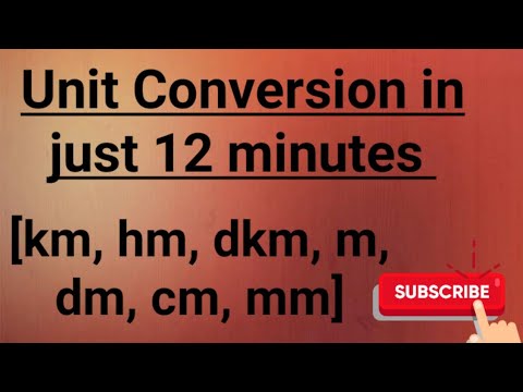 Unit Conversions Maths Simple Tricks Km Hm Dkm M Dm Cm Mm Youtube