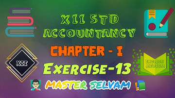 TN Class12 Accounts || Incomplete Records || Chapter-1 || Debtors A/c || Exercise 13 || Solution