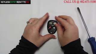 How To Replace A 1996 - 1999 Oldsmobile 88 Key Fob Remote Battery FCC ID:  KOBUT1BT | KOBUTIBT
