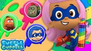 Guess the Missing Color w/ SUPERHEROES Molly & Gil! 🦸 | Bubble Guppies