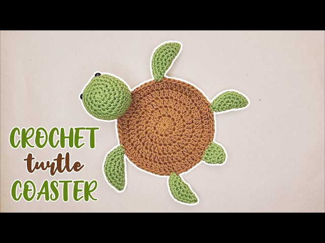 Crochet Turtle Coaster  Free Pattern + Video Tutorial – 365 Days of Dana