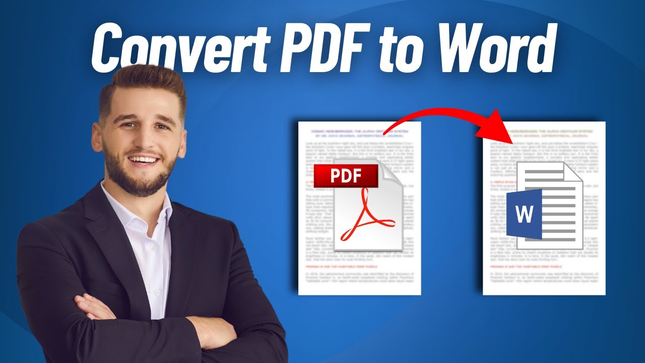 How to Convert Scanned PDF to Word on Windows - YouTube
