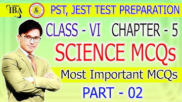 PST JEST Preparation | General Science MCQs Class 6 | Chapter 5 Part 2 | Atoms, Molecules, Mixture