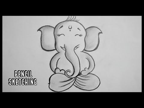 Ganesh Ji Drawing How To Draw Ganesha Step By Step Drawing For Kids Bal Ganesh Youtube