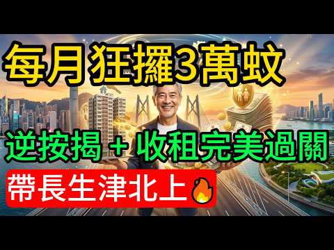 【2026退休神操作】65歲必睇，有樓就得！每月白賺$28,000被動收入？香港收租、內地退休！拆解「逆按揭+廣東計劃」完美組合，教你合法帶埋長生津過河！#安老按揭#逆按揭#廣東計劃#福建計劃