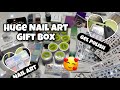 HUGE COLORFUL JULY NAIL ART GIFT BOX | *UNBOXING* | BEGINNER FRIENDLY NAIL PRODUCTS