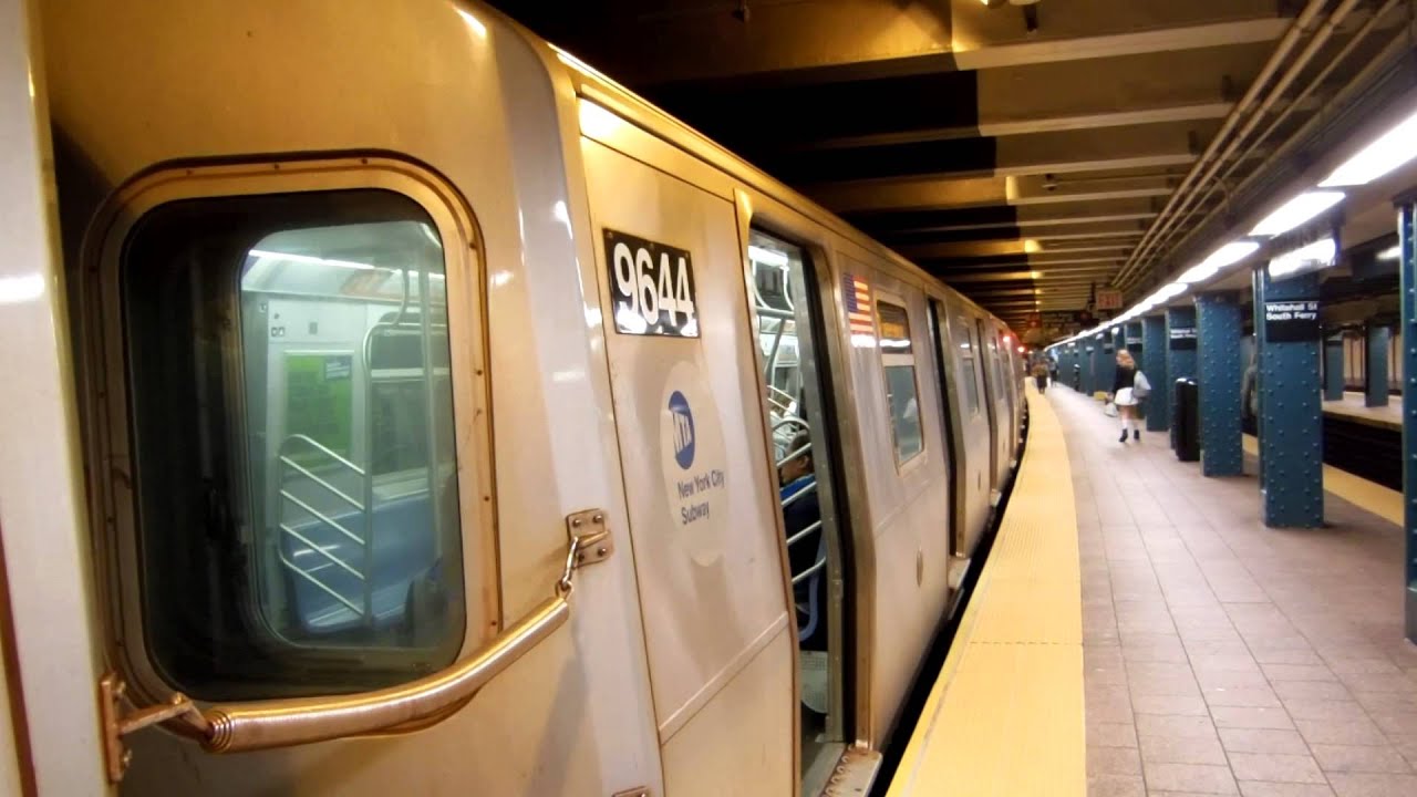 Nyc Subway Forest Hills Bound R160 R Train At Whitehall St Youtube