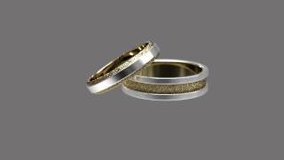 Футаж свадебные кольца вращение 7