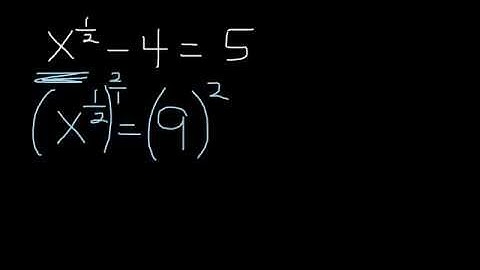 Solving power equations with fractions in the exponent