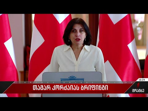 თამარ კორძაიას ბრიფინგი