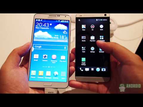 Samsung Galaxy Note 3 vs HTC One: Quick Look