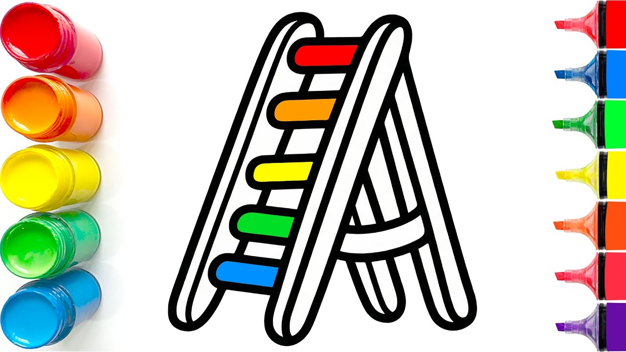 How to Draw a Cute Ladder |  Easy Step by Step Tutorial