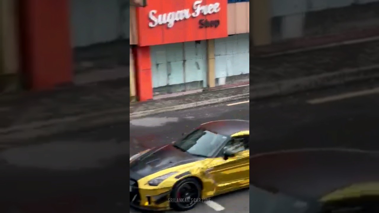 The Famous Gold GTR R35 in Srilanka with Widebody 😍 