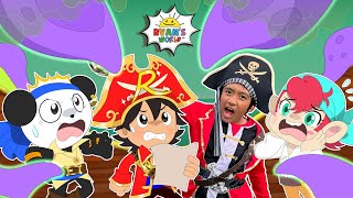 pirate ryan battle and hunt for treasure cartoon animation for kids