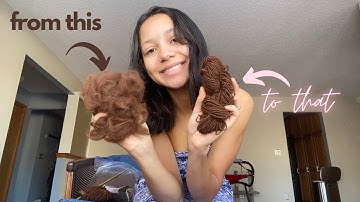 How to Spin Yarn with NO TOOLS | DIY Yarn