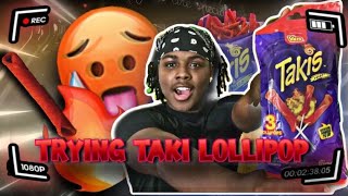 I TRIED THE NEW TAKI LOLLIPOP AND THIS HAPPENED 😲