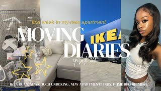 Moving Vlog Ep 2 First Week In My New Apartment Building Furniture, Ikea Runs, New Couch Moreee