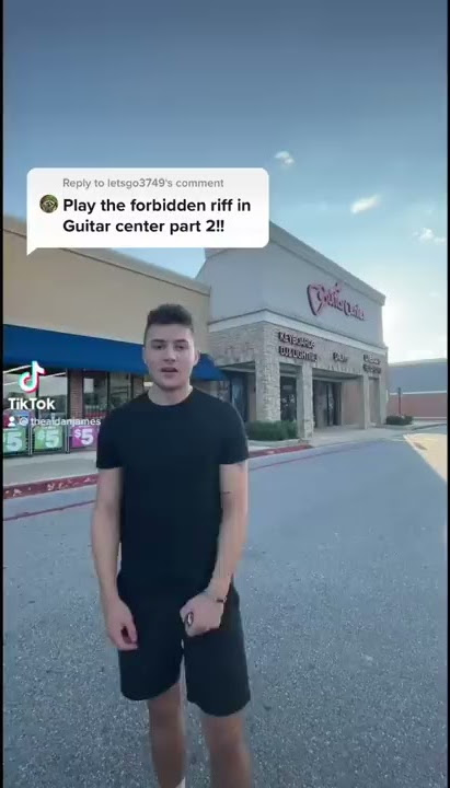Playing the FORBIDDEN RIFF in guitar center