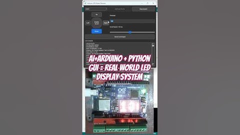 AI + Arduino + Python = a real-world LED display system