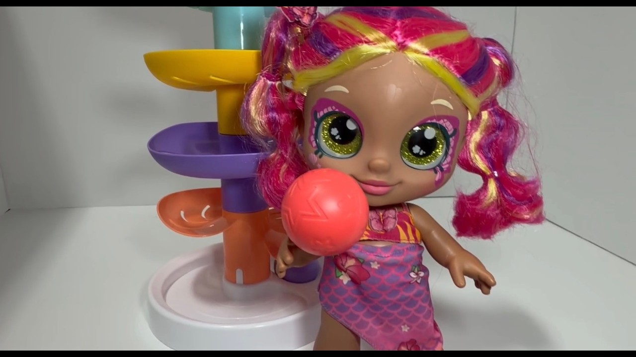 🟡🔵Colorful Ball Tower Surprise! 🎊 Learning Numbers & Colors for Kids