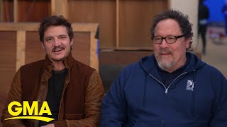 Pedro Pascal And Director Jon Favreau On The Mandalorian L Gma