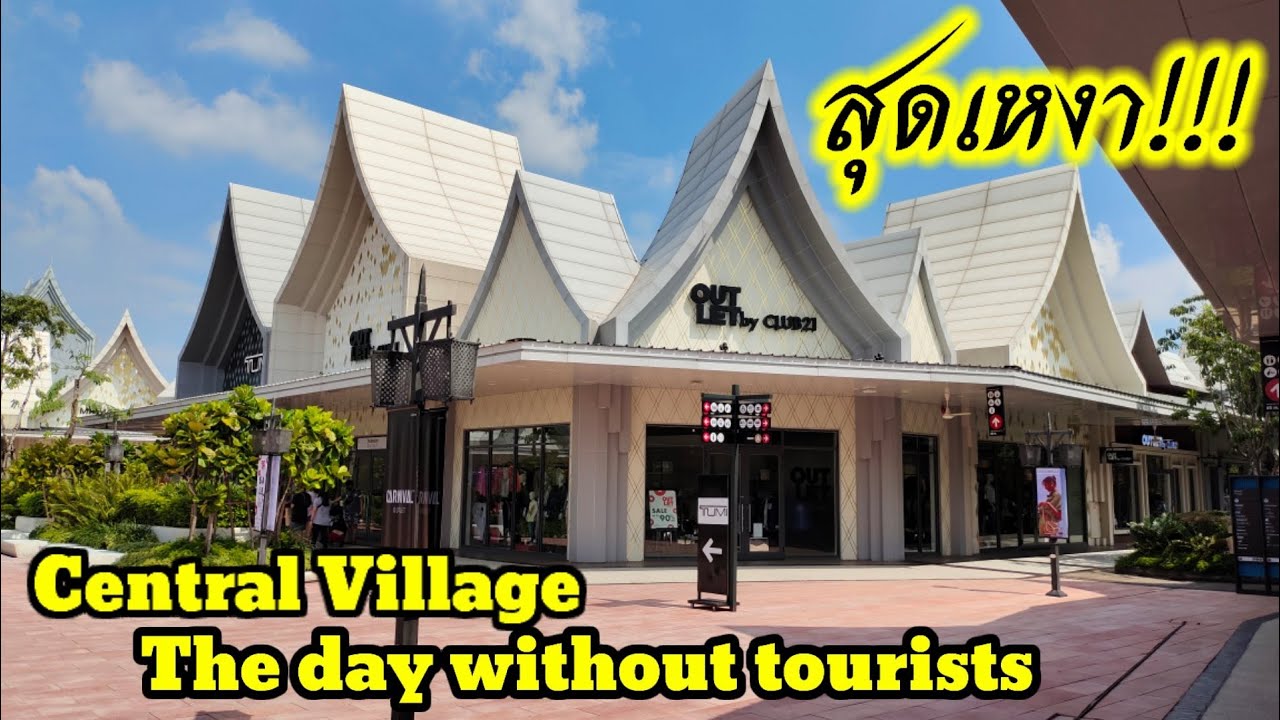 [4K] EP. 76 Central Village Premium Outlet, the day without tourist, Sat 06 Nov 21 Bangkok, Thailand