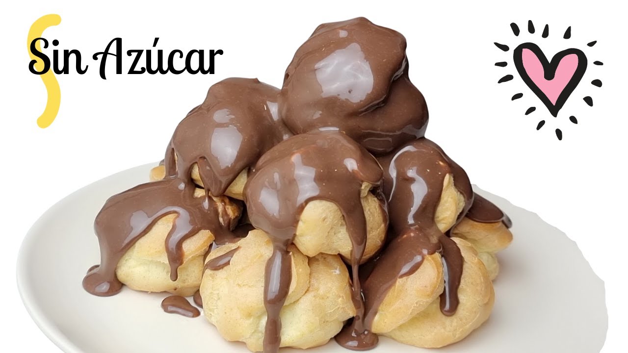 PROFITEROLES con Nata y Chocolate, la receta PERFECTA. Sin Azúcar