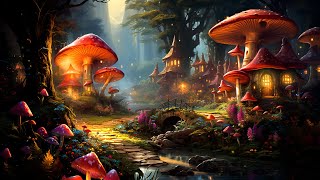 The Peacefulness of the Glowing Mushroom Forest | Relax and Sleep Well with Magical Forest Music