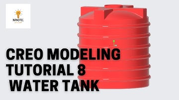 Water Tank | Tutorial For Beginners Session 8 | CREO 9.0