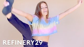 Netflix’s Cheer Star Morgan Teaches Us A TikTok Challenge | 100 Things | Refinery29