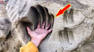 1000-Year-Old Giant Handprint Found in Rock – Mysterious Discovery Shocks Archaeologists!
