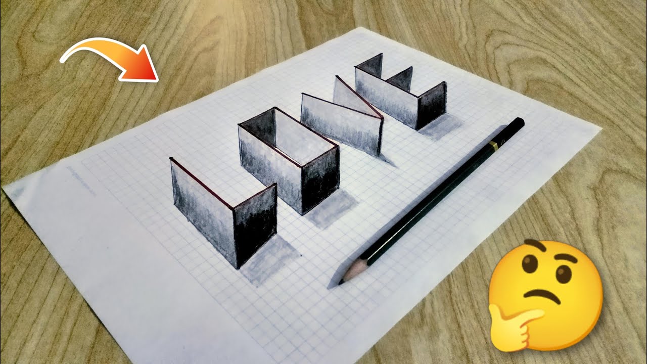 How to Draw 3D LOVE Optical Illusion! 😱 | Step by Step Guide | #Drawing