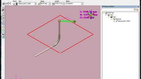 SP3D # Conduit Routing  1 New Conduit Run