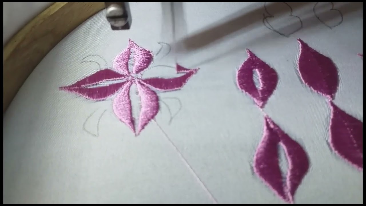 مراحل تعليم الطرز الرباطي بالماكينة ❤/بداية الوريقات/