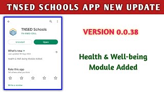 TNSED SCHOOLS APP NEW UPDATE | VERSION 0.0.38 | HEALTH AND WELL-BEING MODULE ADDED screenshot 3