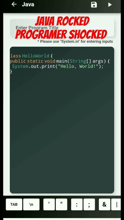 Java rocked programer shocked #coding #hackingcode #learnethicalhacking ...