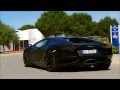 Matte black lamborghini lp700 aventador acceleration