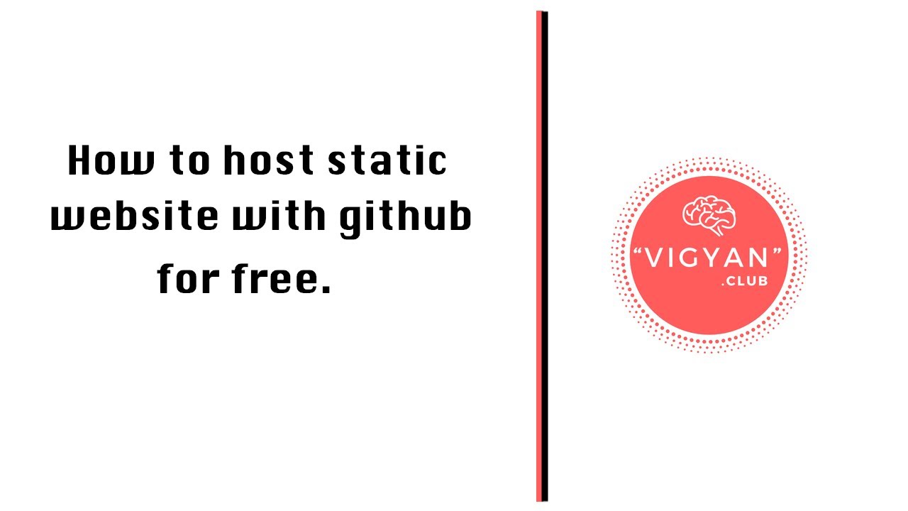 How to host static website with github for free - YouTube