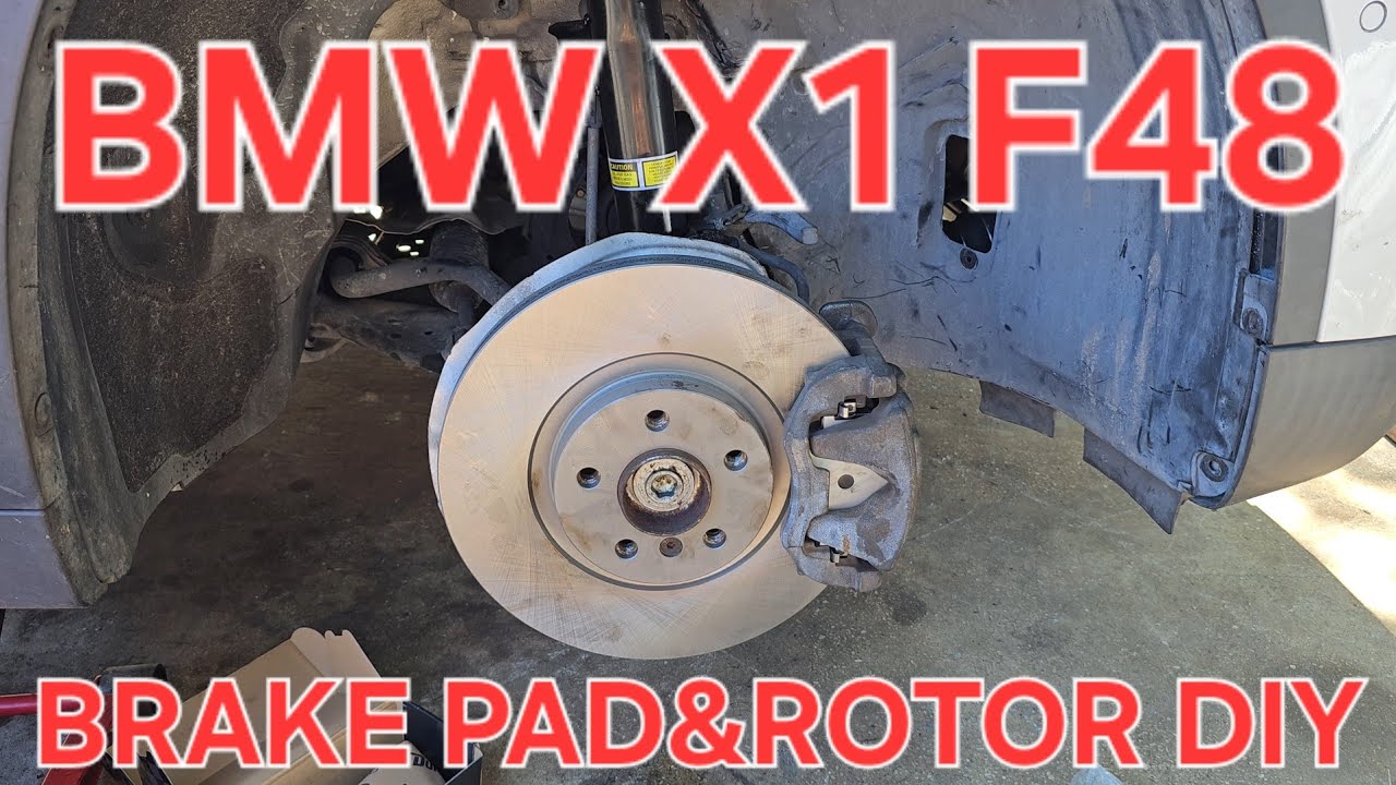 Замена передних тормозных колодок и ротора BMW X1 F48