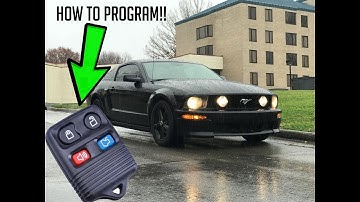 How to program a Key Fob remote for 99-09 Mustangs!! (and other fords)