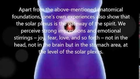 The solar plexus -- The gateway for the spirit