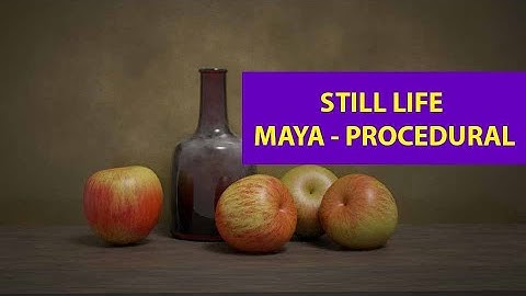 Still Life Modelling, Procedural Texturing, shading, lighting, rendering using Arnold, Autodesk Maya