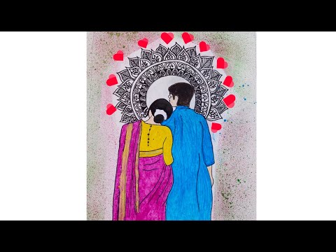 How to Draw traditional Bengali wedding couple Easy || Wedding Drawing |  art, drawing | Hello Friends! HUTUM SCHOOL is a free Drawing School for all  Drawing and Painting Lovers. Please keep