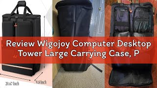Review Wigojoy Computer Desktop Tower Large Carrying Case, PC Travel Case for Computer's Box for Mov