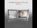 Wall outdoor cabinet for fiber optic by bismon