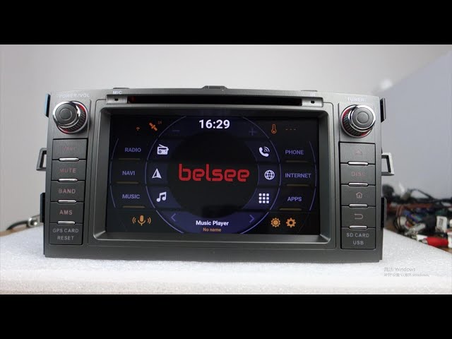 Belsee Apple CarPlay Android Auto Head Unit Radio Navigation System Player Toyota  Auris 2007-2012 